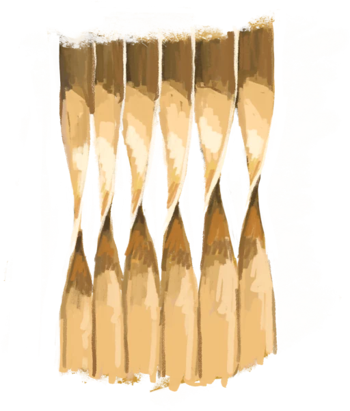 artistically drawn pencils